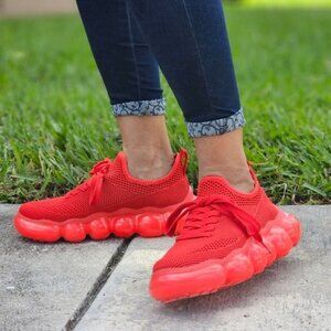 Vibrant Red Women's Sneakers